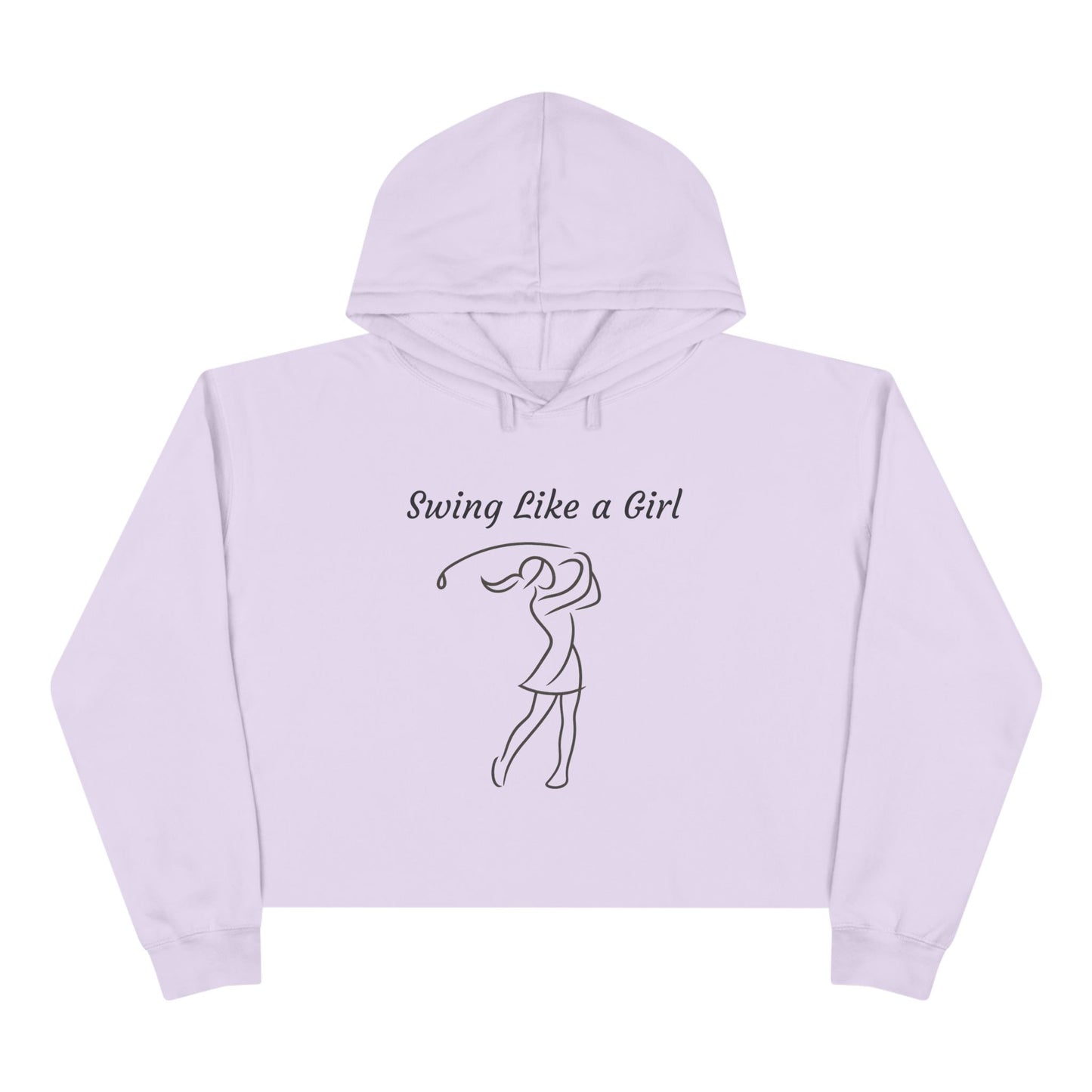 Swing Like a Girl Crop Hoodie