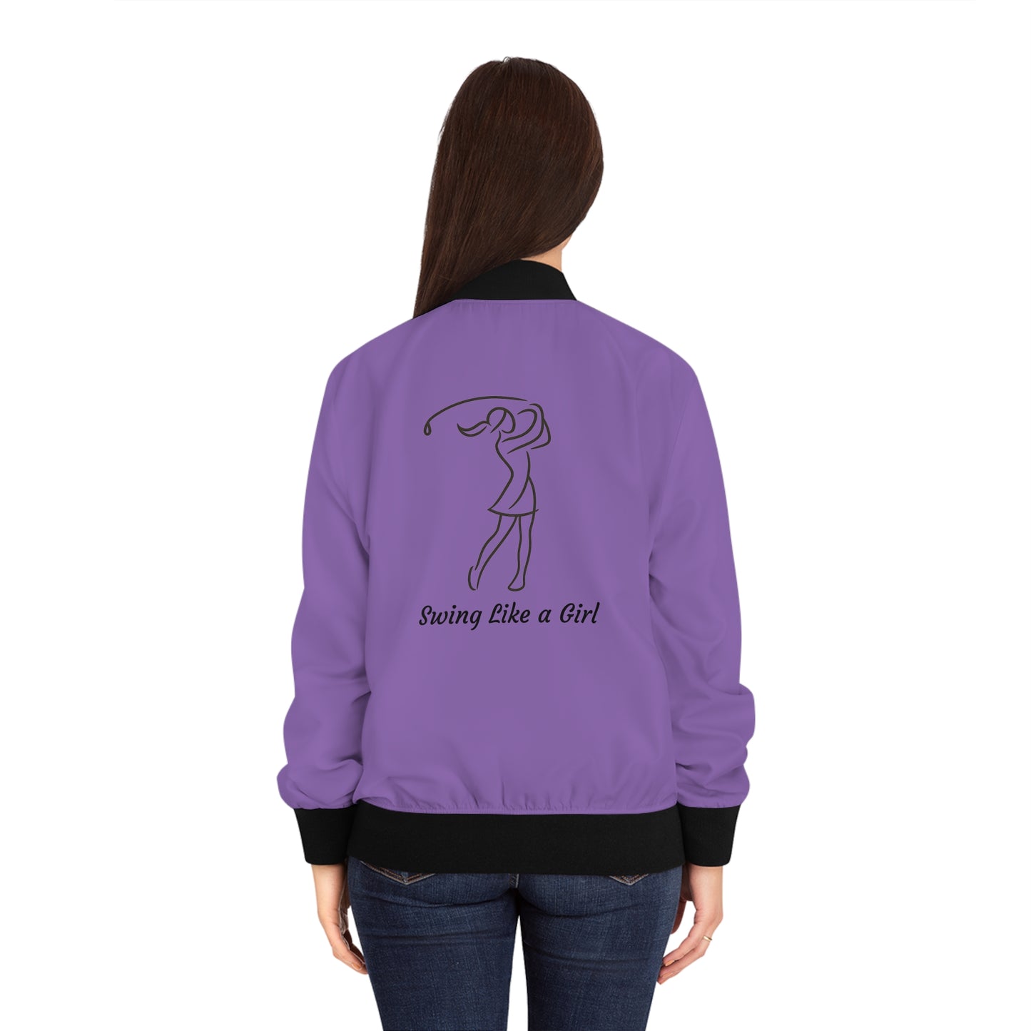 Purple Women's Golf Gal Bomber Jacket