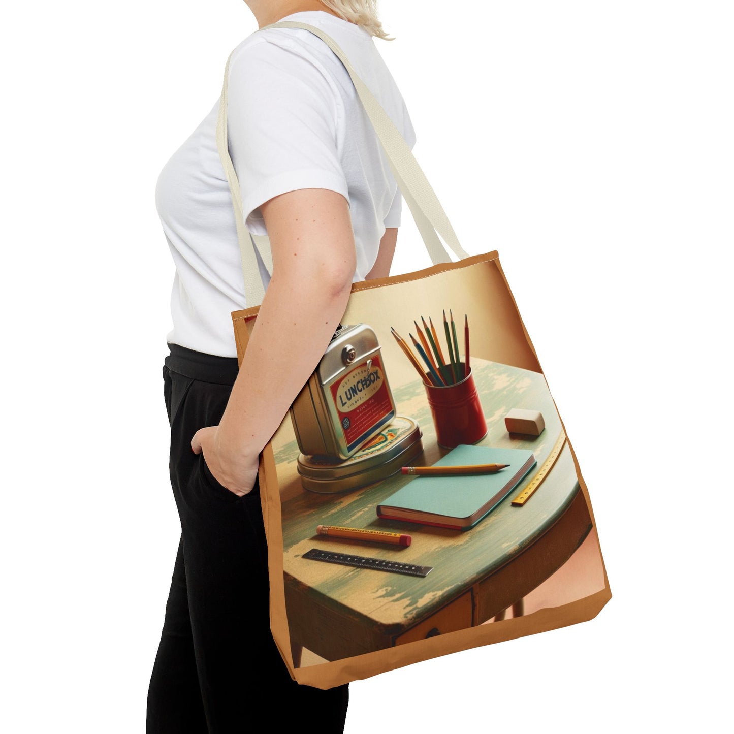 vintage school supplies Tote Bag