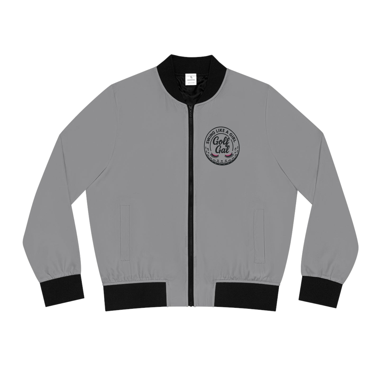 Gray Women's Golf Gal Bomber Jacket