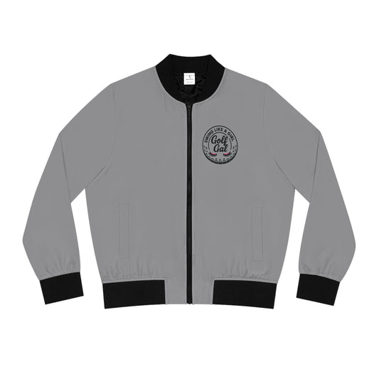 Gray Women's Golf Gal Bomber Jacket