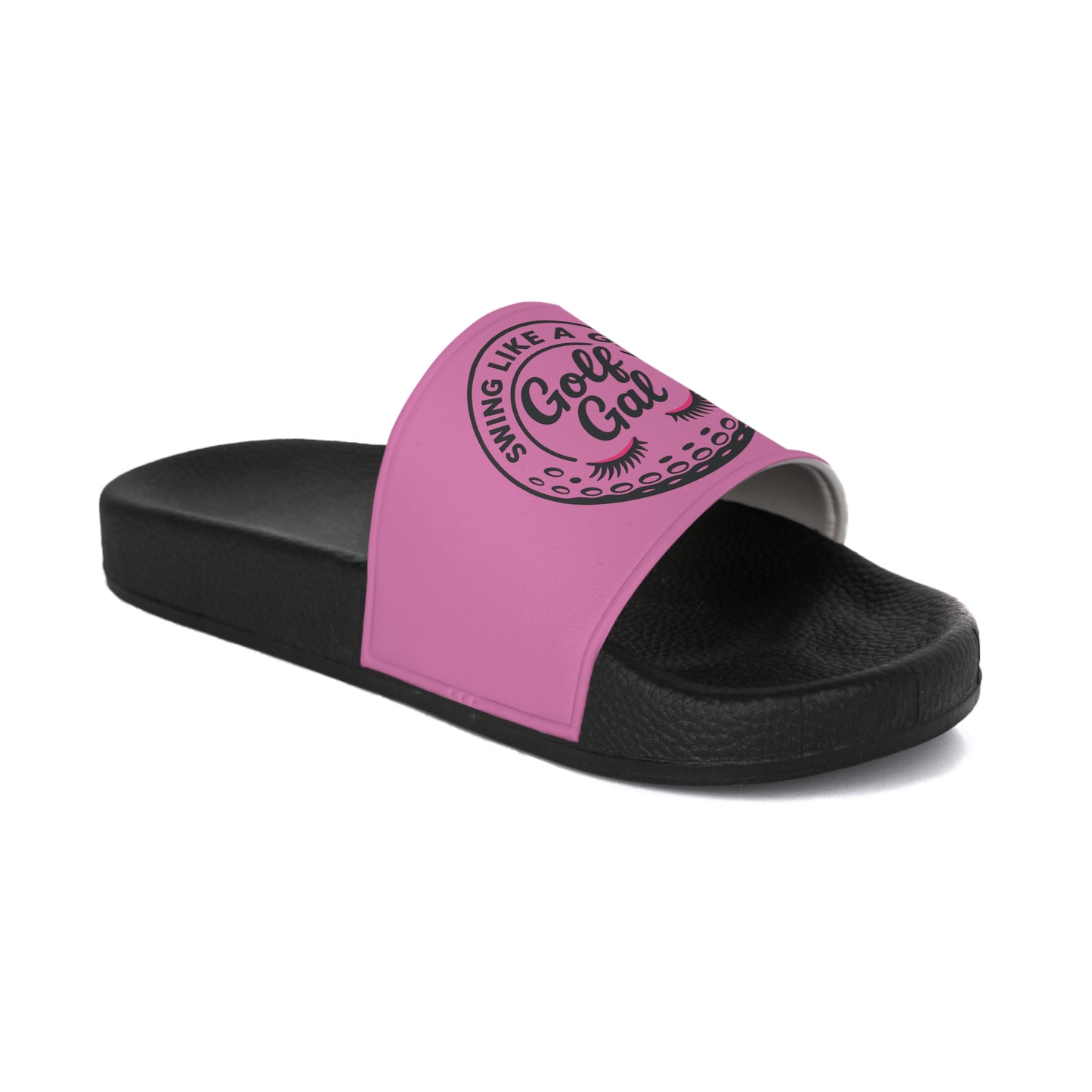 Pink Swing Like A Girl Golf Gal Women's Slide Sandals