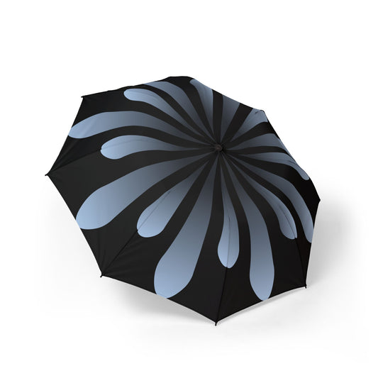abstract flower Umbrella - Semi-Automatic Foldable Design