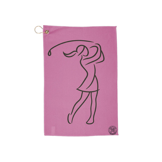 Outline gal Golf Towel