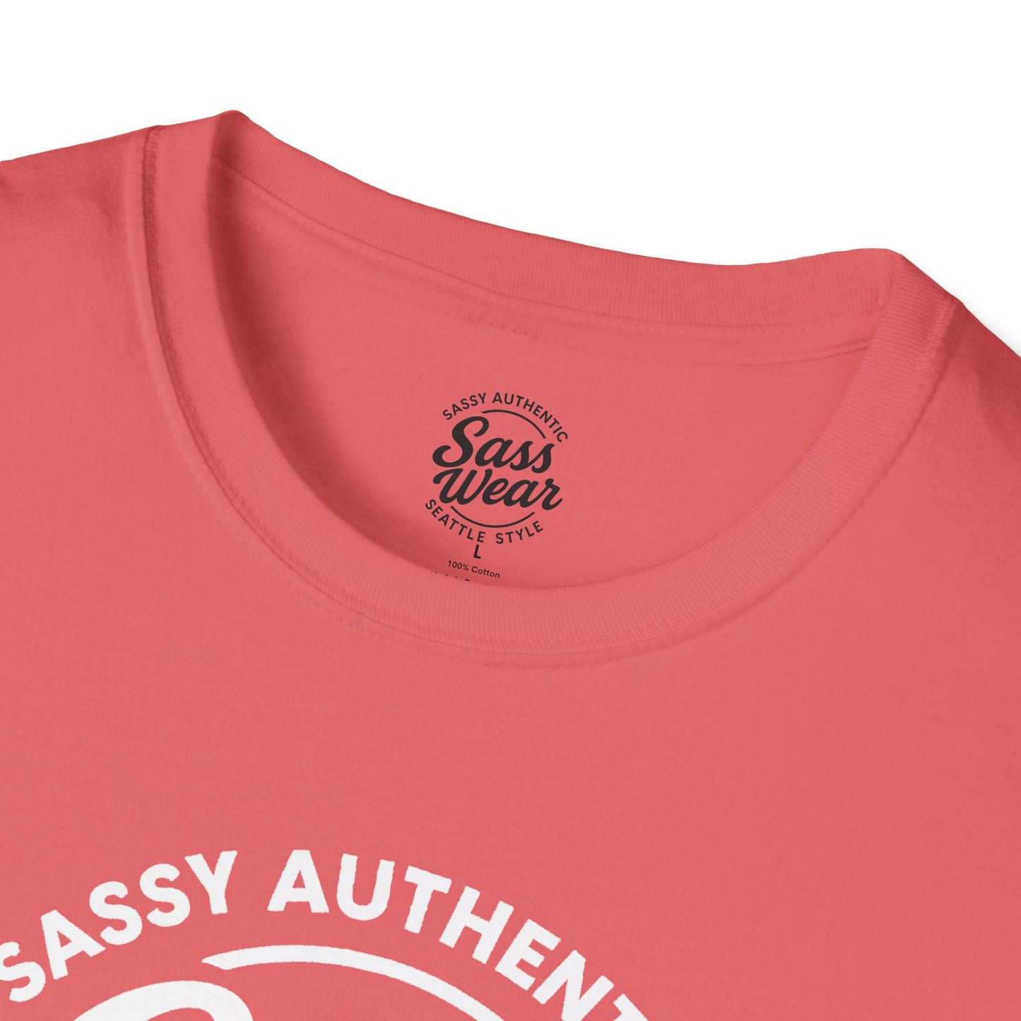Sass Wear - Unisex Softstyle T-Shirt white logo
