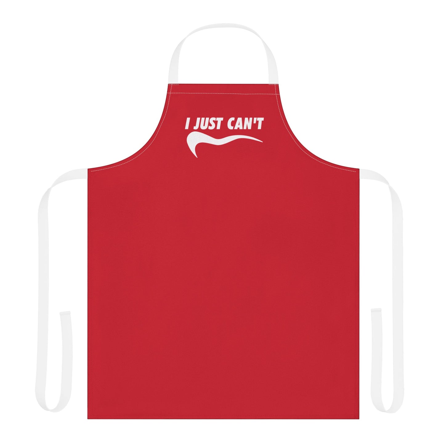 red I just Can't  Apron