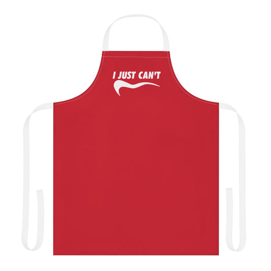 red I just Can't  Apron