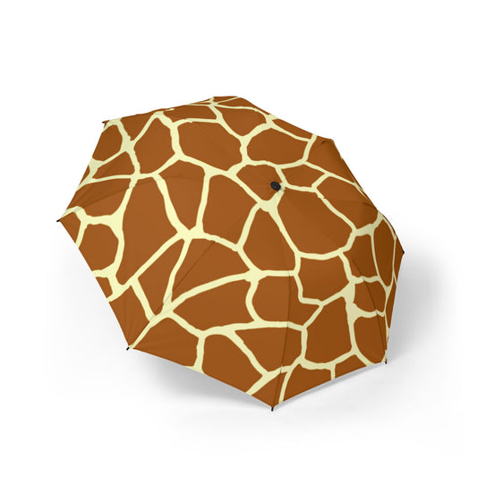 giraffe print Umbrella - Semi-Automatic Foldable Design