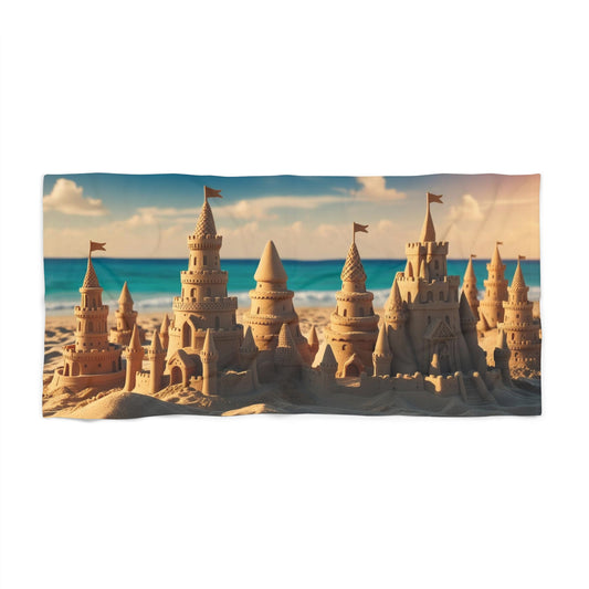 sand castle Beach Towel