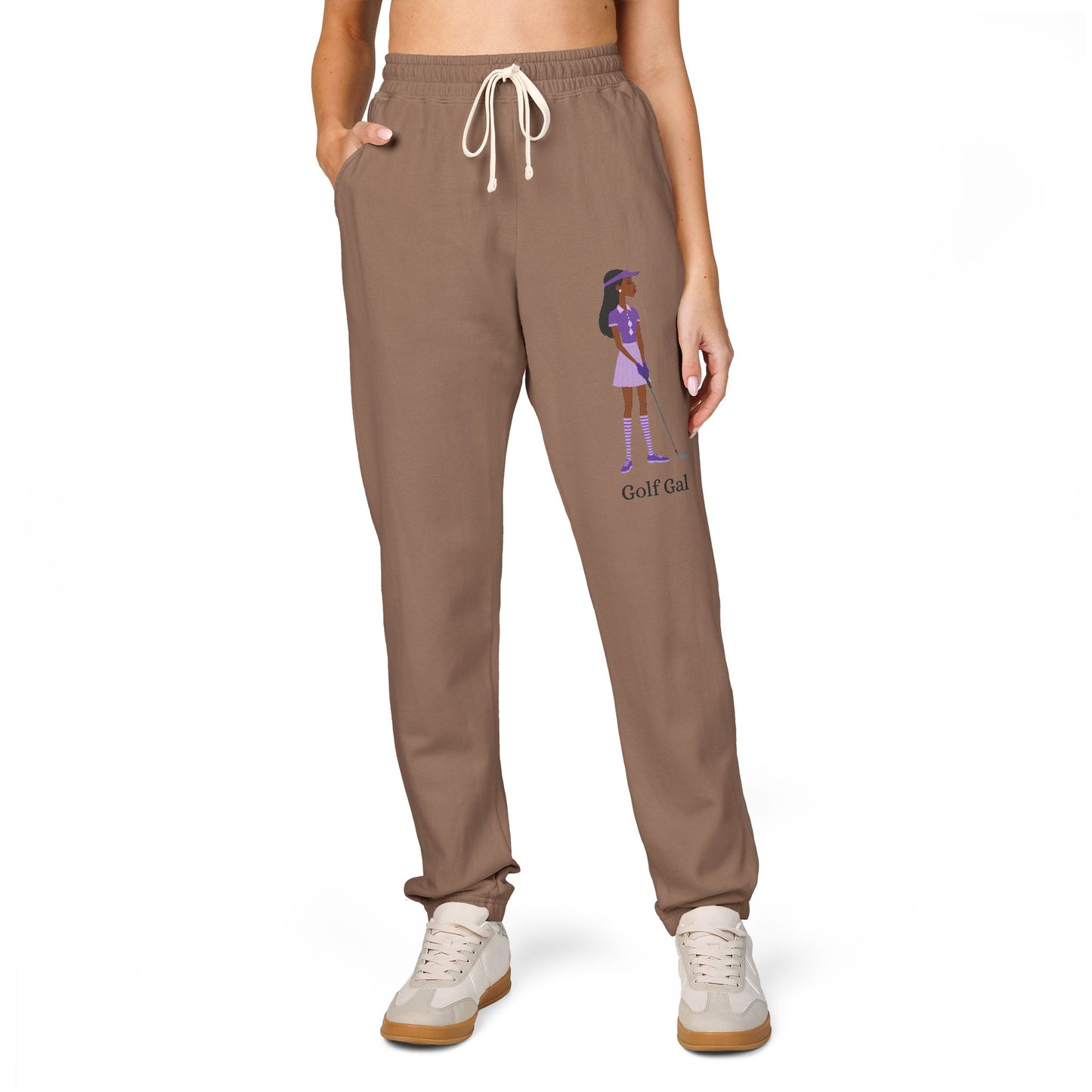 Golf Gal Garment-Dyed Fleece Sweatpants Violet