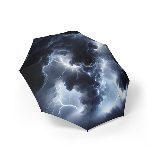 lightning storm Umbrella - Semi-Automatic Foldable Design