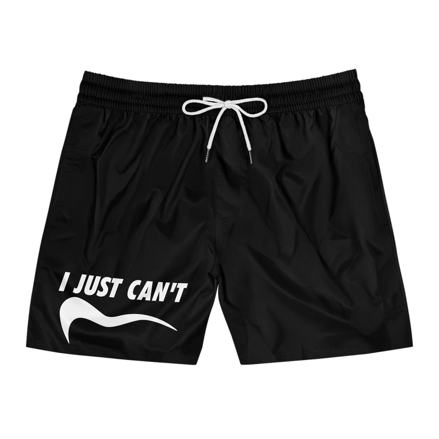 black I just can't Men's Mid-Length Swim Shorts