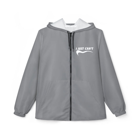 Gray I Just Can't Windbreaker Jacket