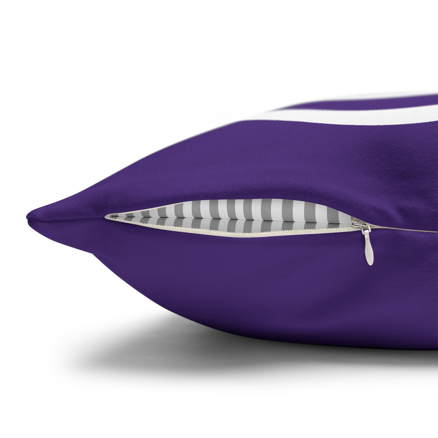 purple with white smiley face Canvas Pillow cover