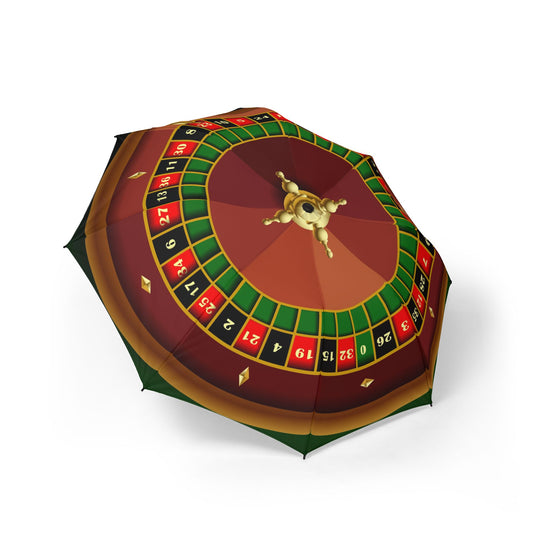 Roulette wheel Umbrella - Semi-Automatic Foldable Design