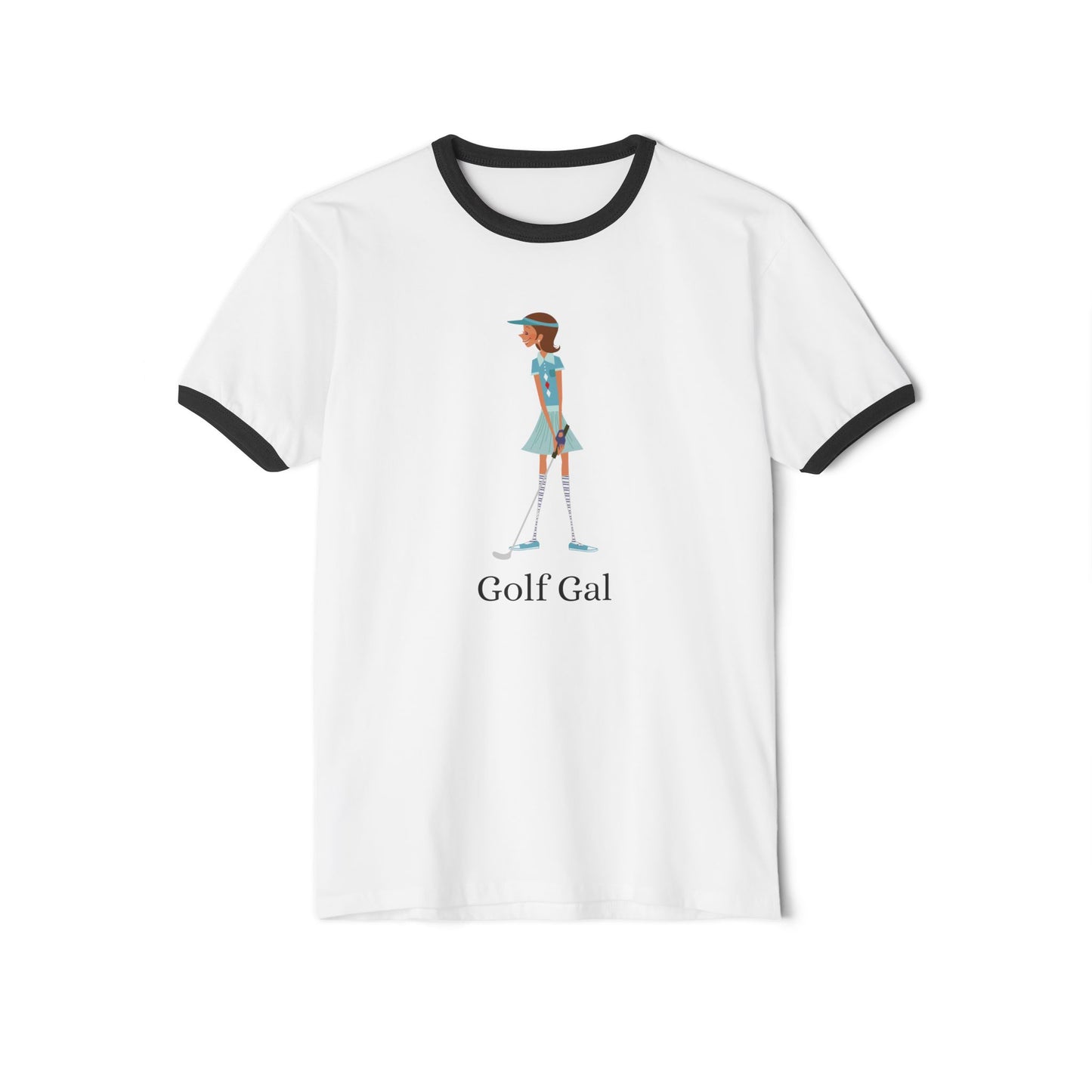 Golf Gal Cotton Ringer T-Shirt Lily