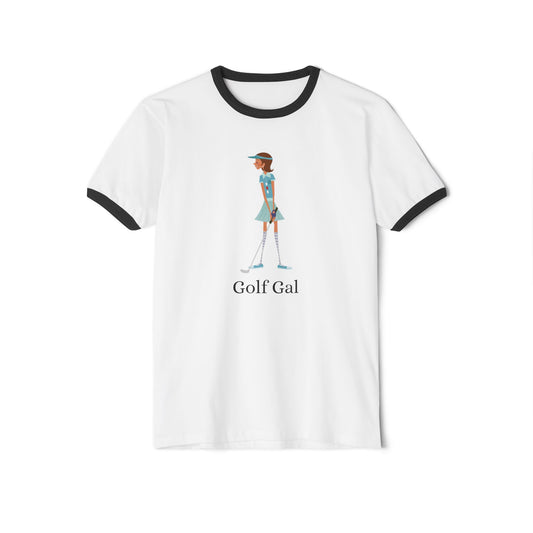 Golf Gal Cotton Ringer T-Shirt Lily