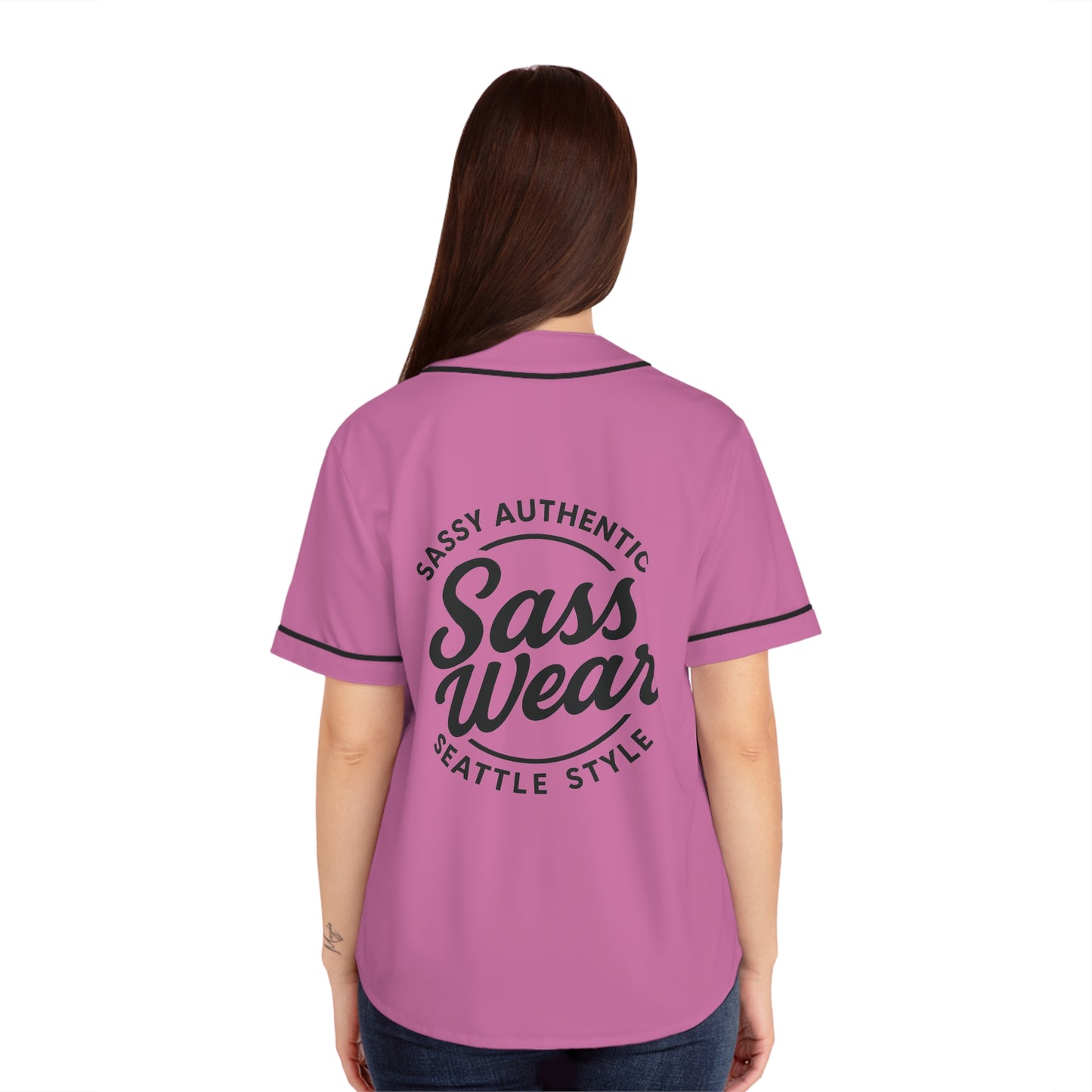 Sass wear pink Baseball Jersey