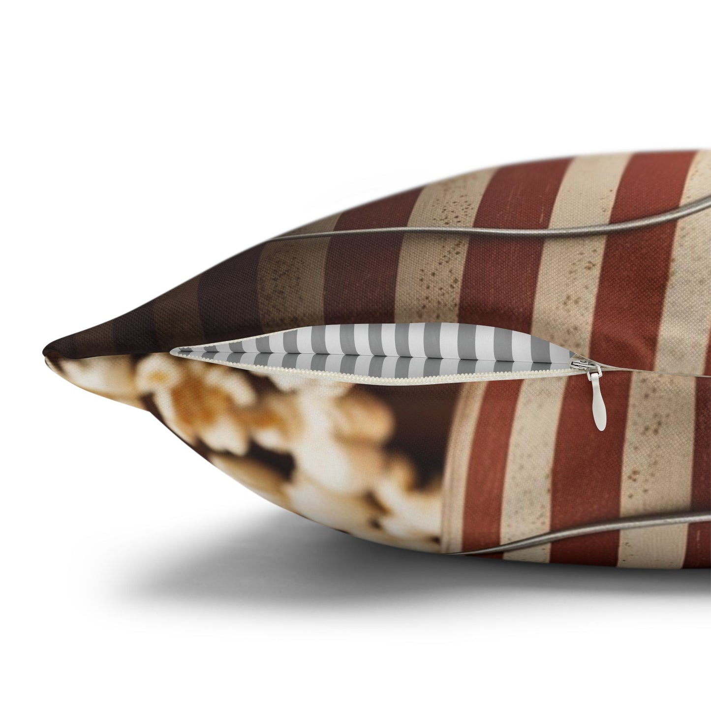 retro popcorn Canvas Pillow cover