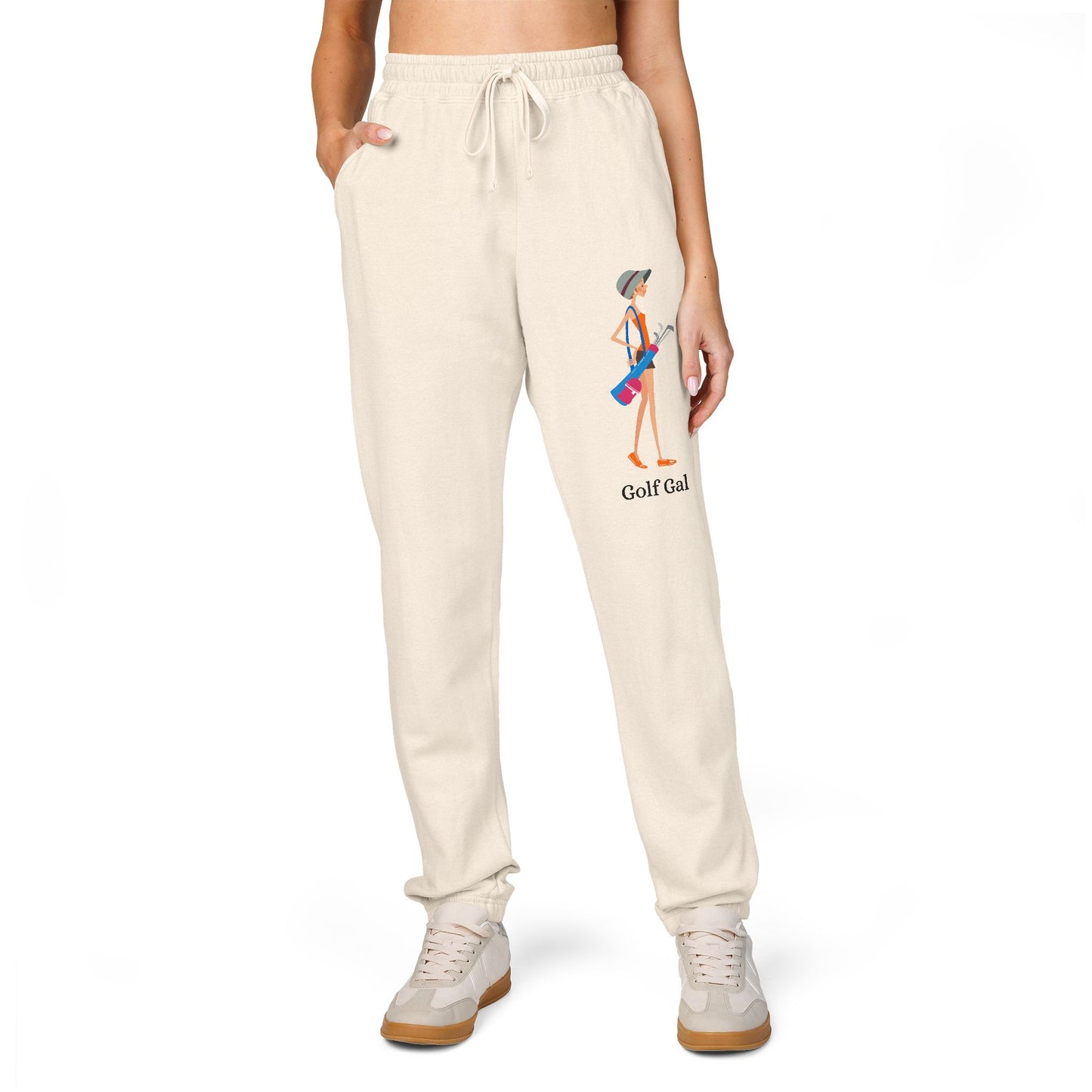 Golf Gal Garment-Dyed Fleece Sweatpants Poppy