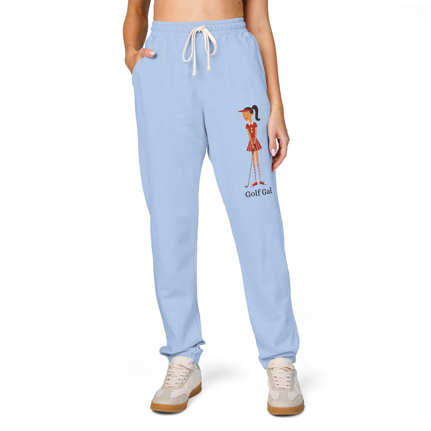 Golf Gal Garment-Dyed Fleece Sweatpants Ruby