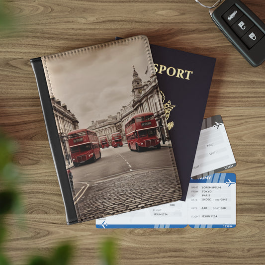vintage London Passport Cover
