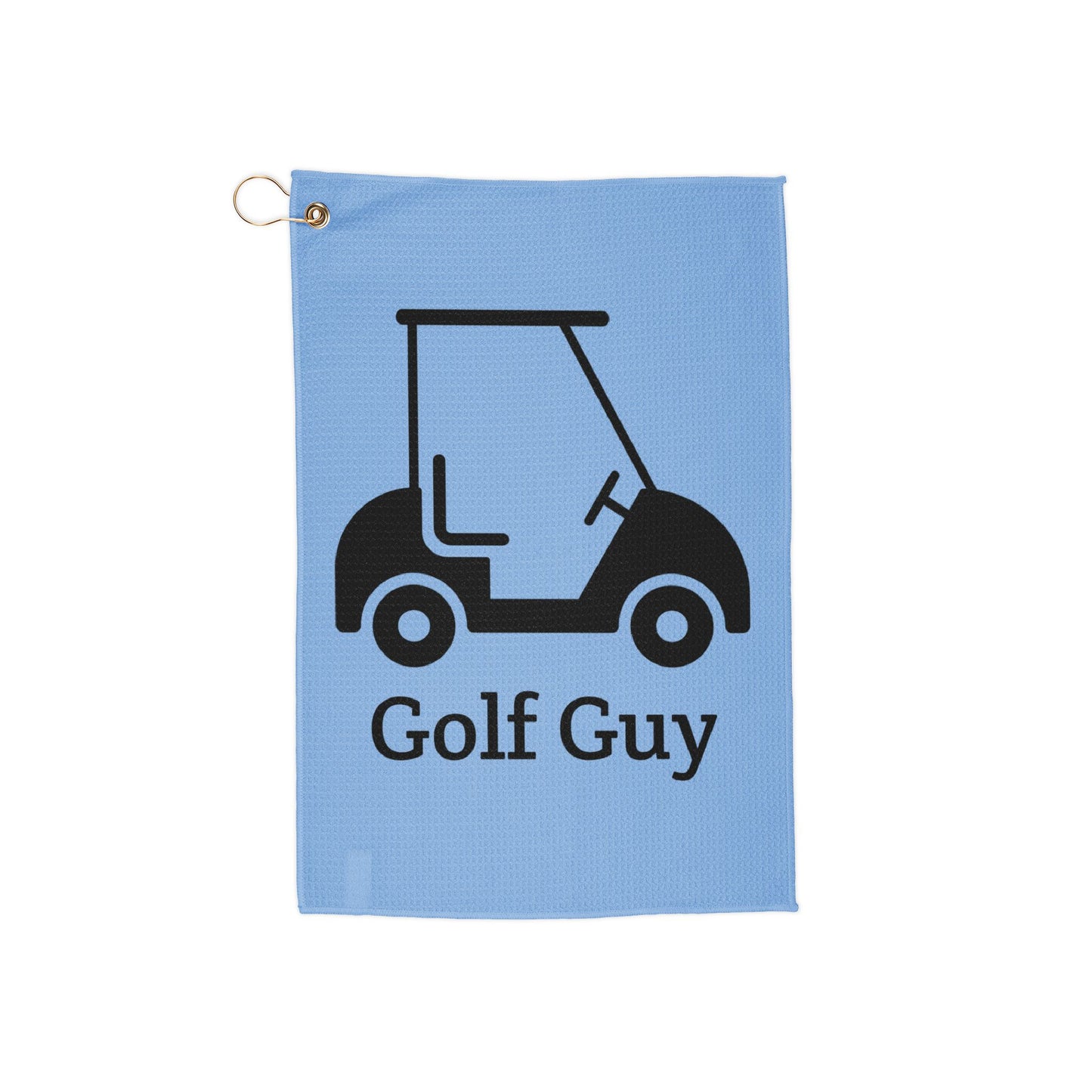 blue golf guy cart Golf Towels