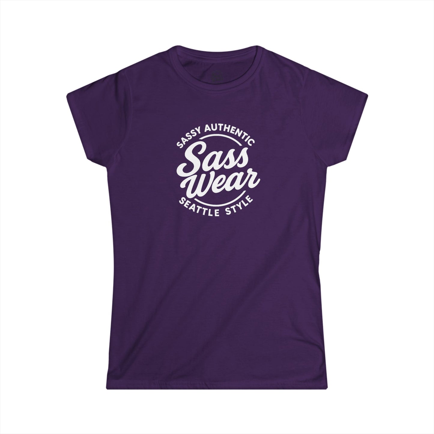 Sass Wear Women's Softstyle white logo