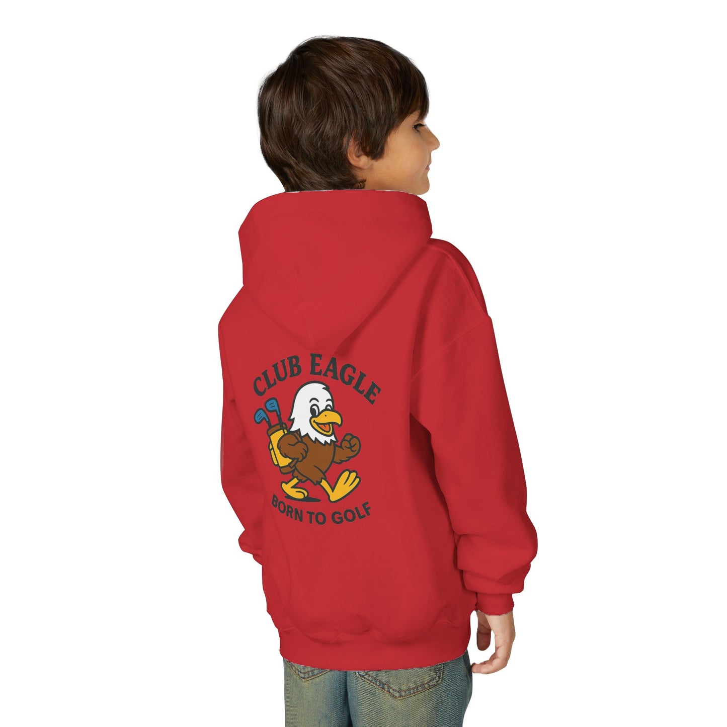 Club Eagle Born To Golf Youth Hoodie