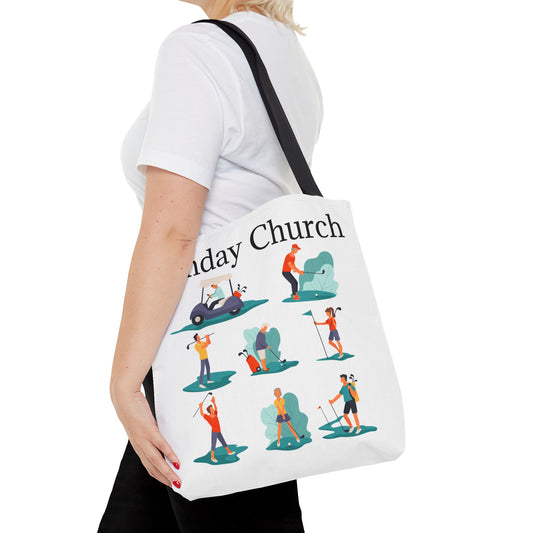 Sunday Church Golf Tote Bag