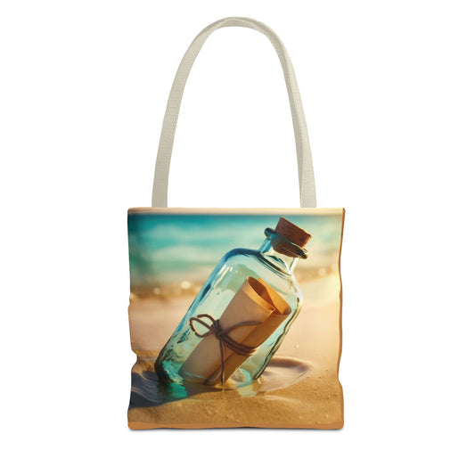 message in a bottle Tote Bag