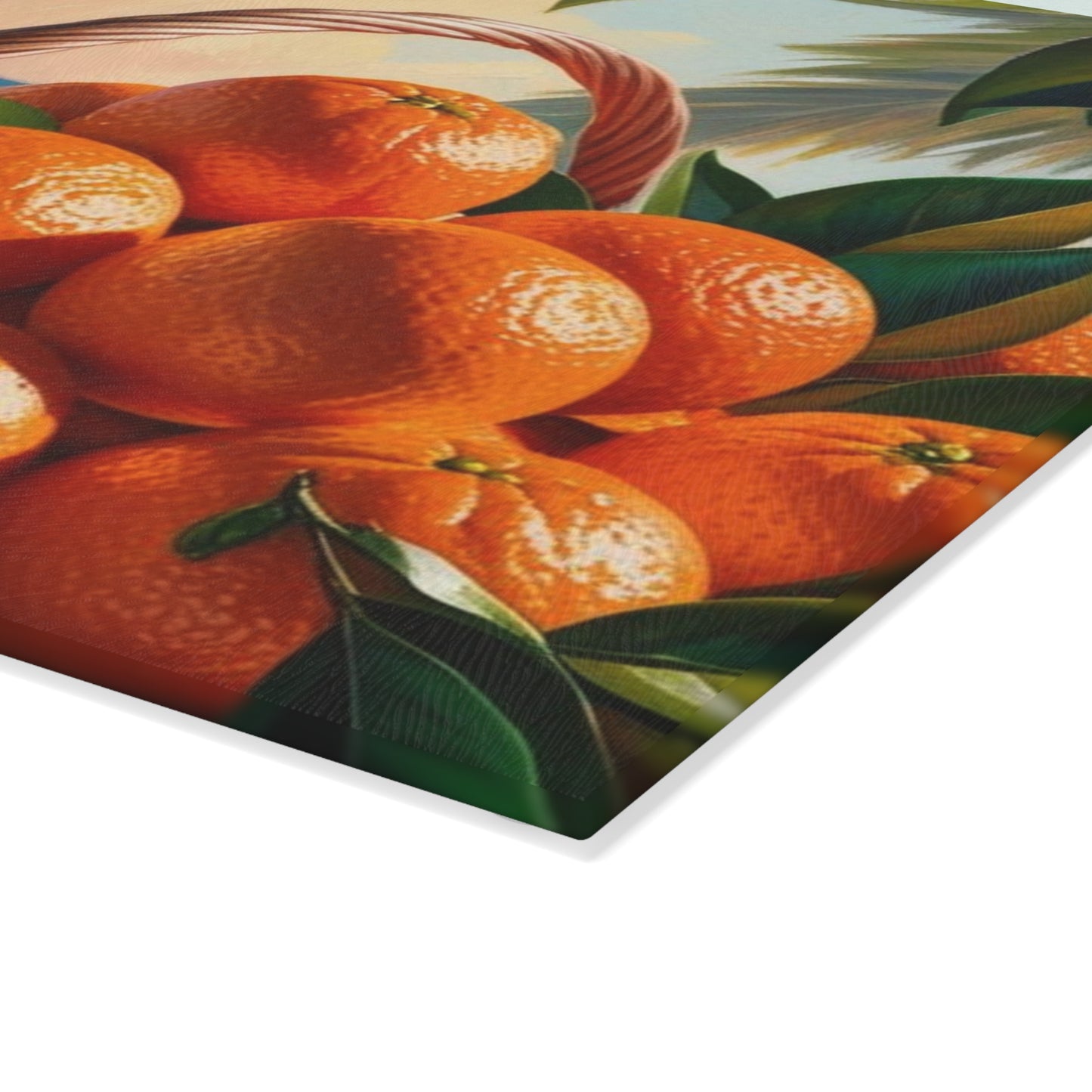 florida oranges Glass Cutting Board