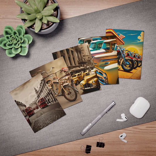 retro transportation Greeting Cards (5-Pack)
