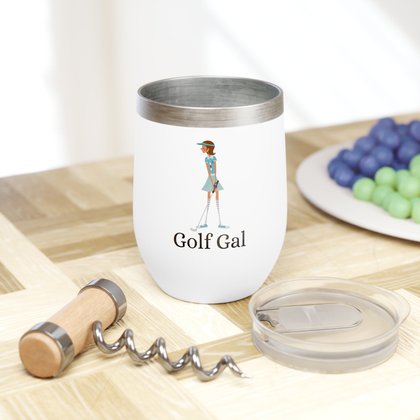 Golf Gal Wine Tumbler Lily