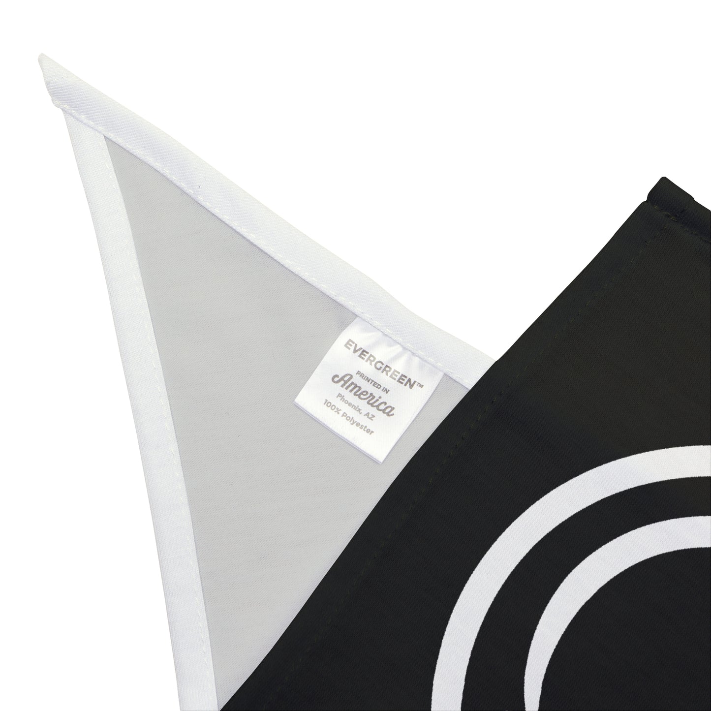 black with white smiley face Pet Bandana