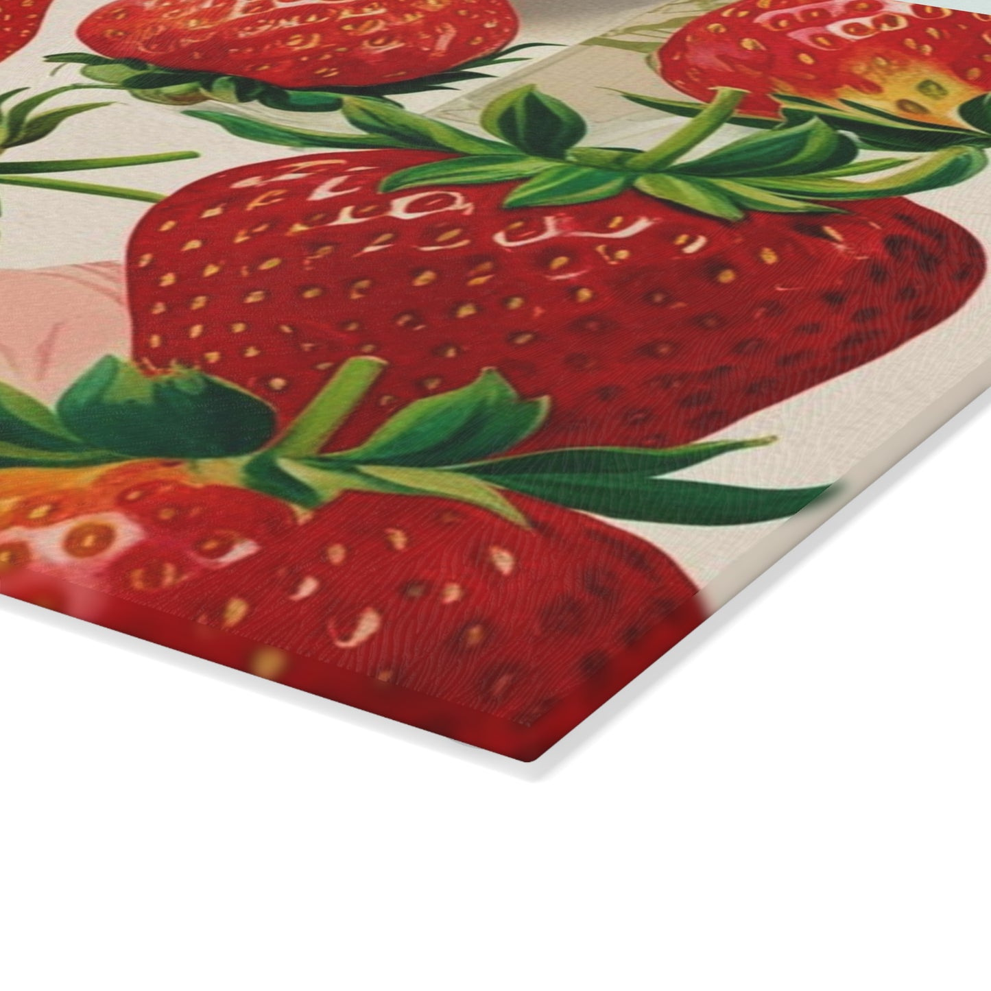 vintage strawberry glass Cutting Board