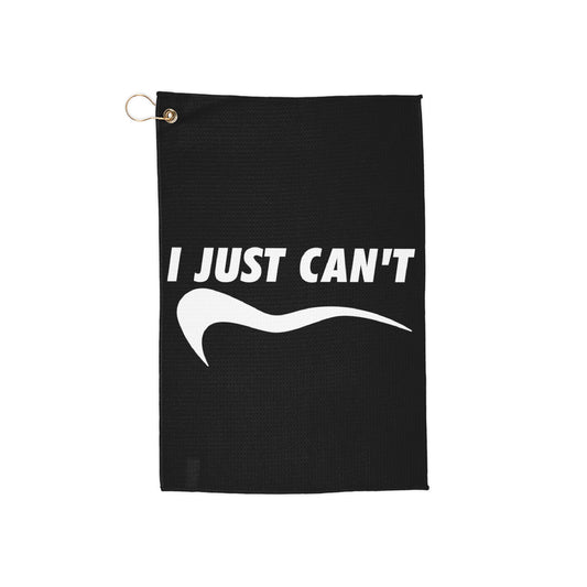 black I just can't Golf Towel