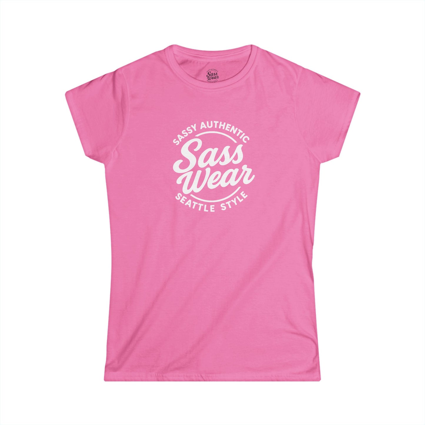 Sass Wear Women's Softstyle white logo
