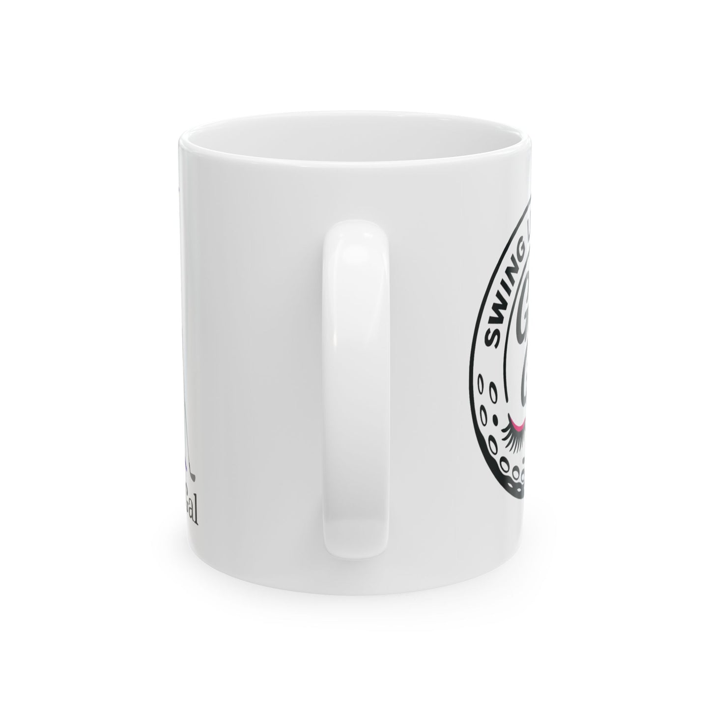 Golf Gal Ceramic Coffee Mug Violet