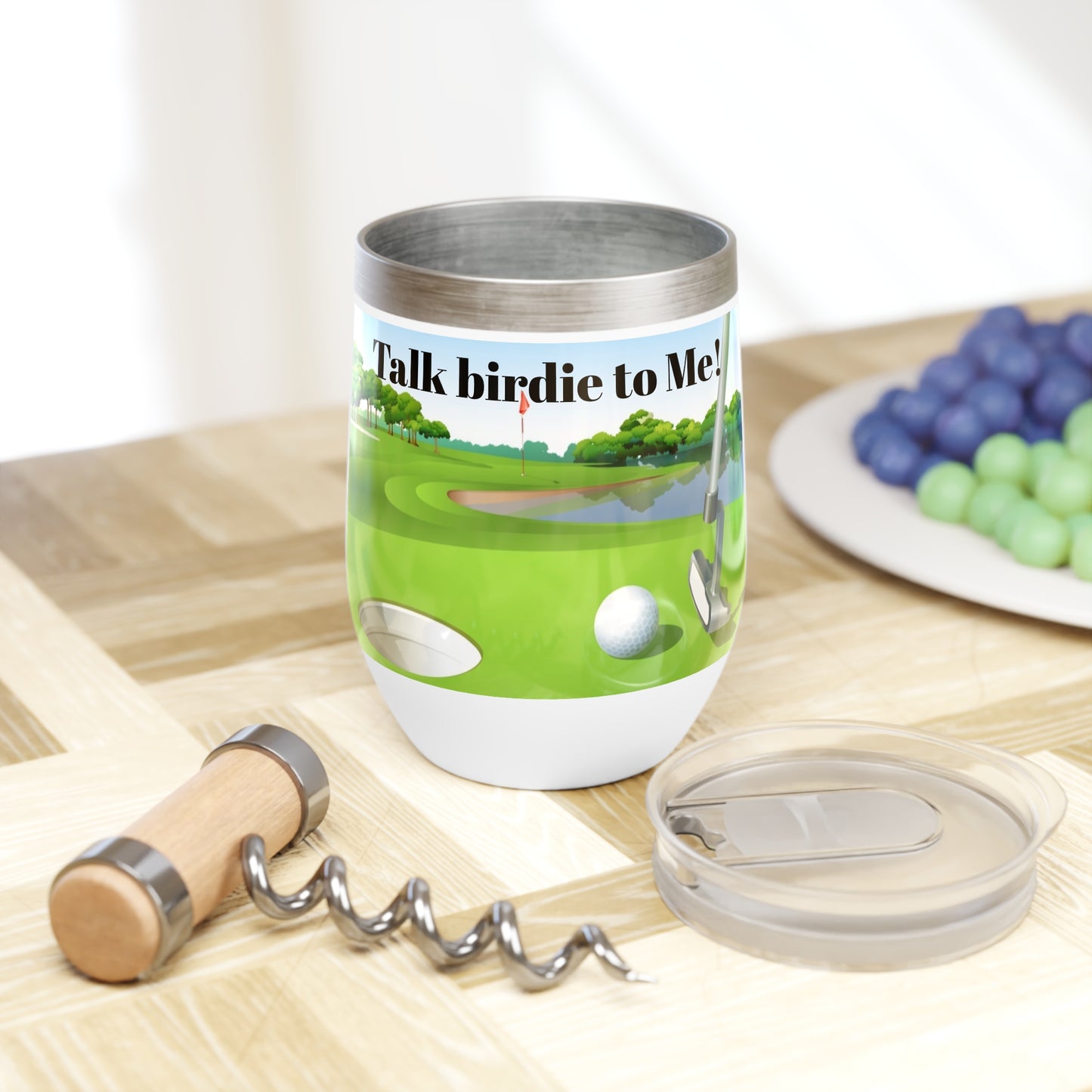 talk birdie to me Wine Tumbler