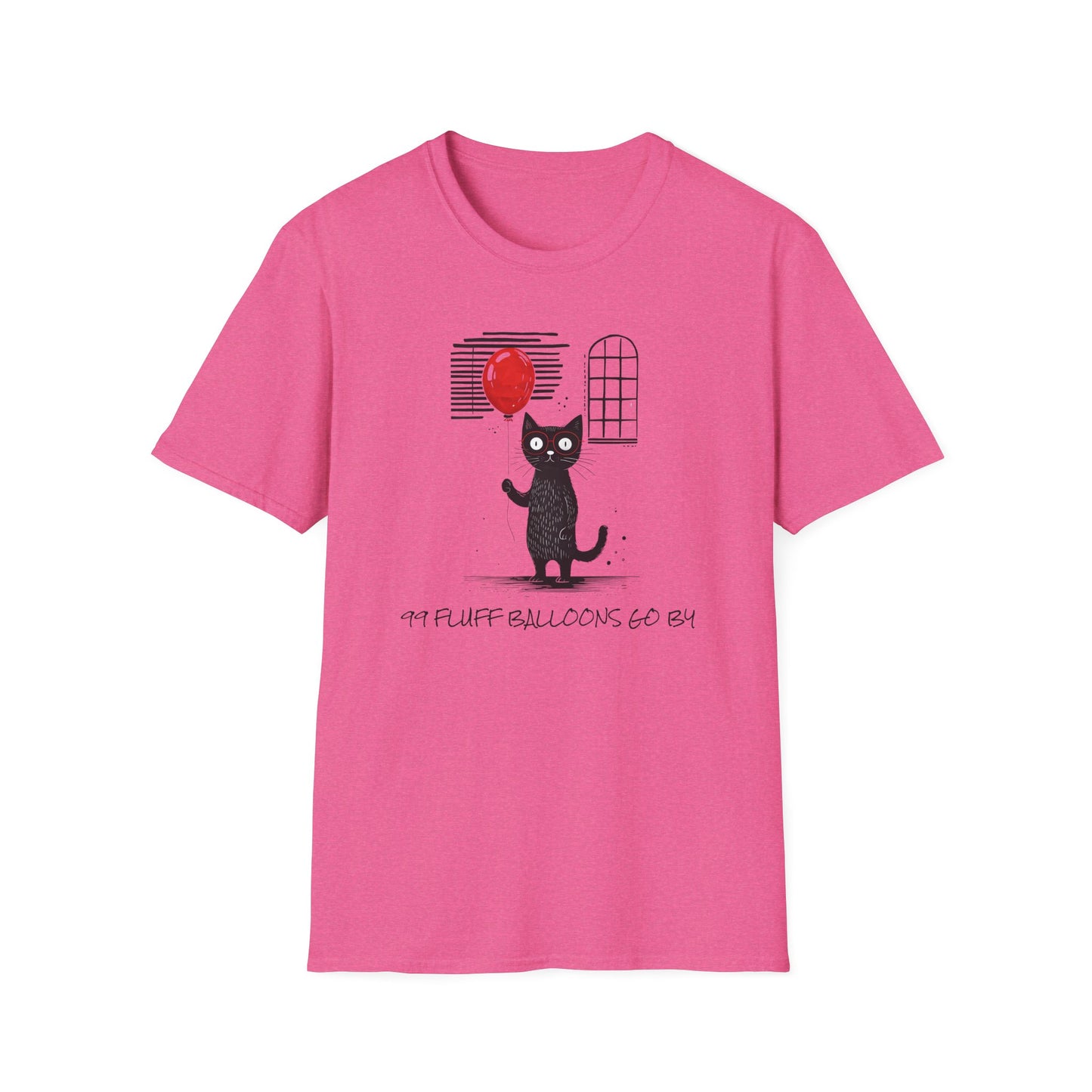 99 Fluff Balloons Go By - Unisex Softstyle T-Shirt