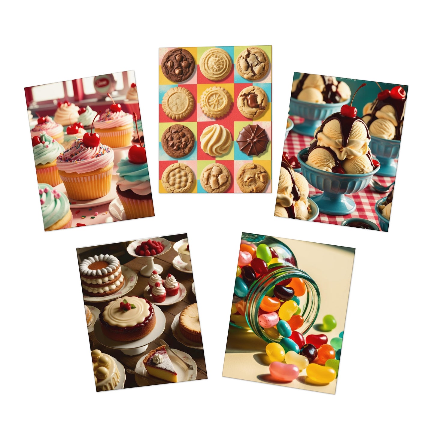 sweet treats Greeting Cards (5-Pack)