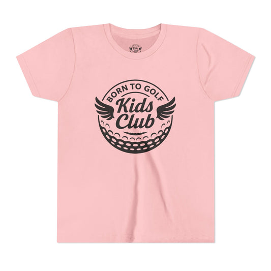 Kids Club Logo Born To Golf Youth Tee