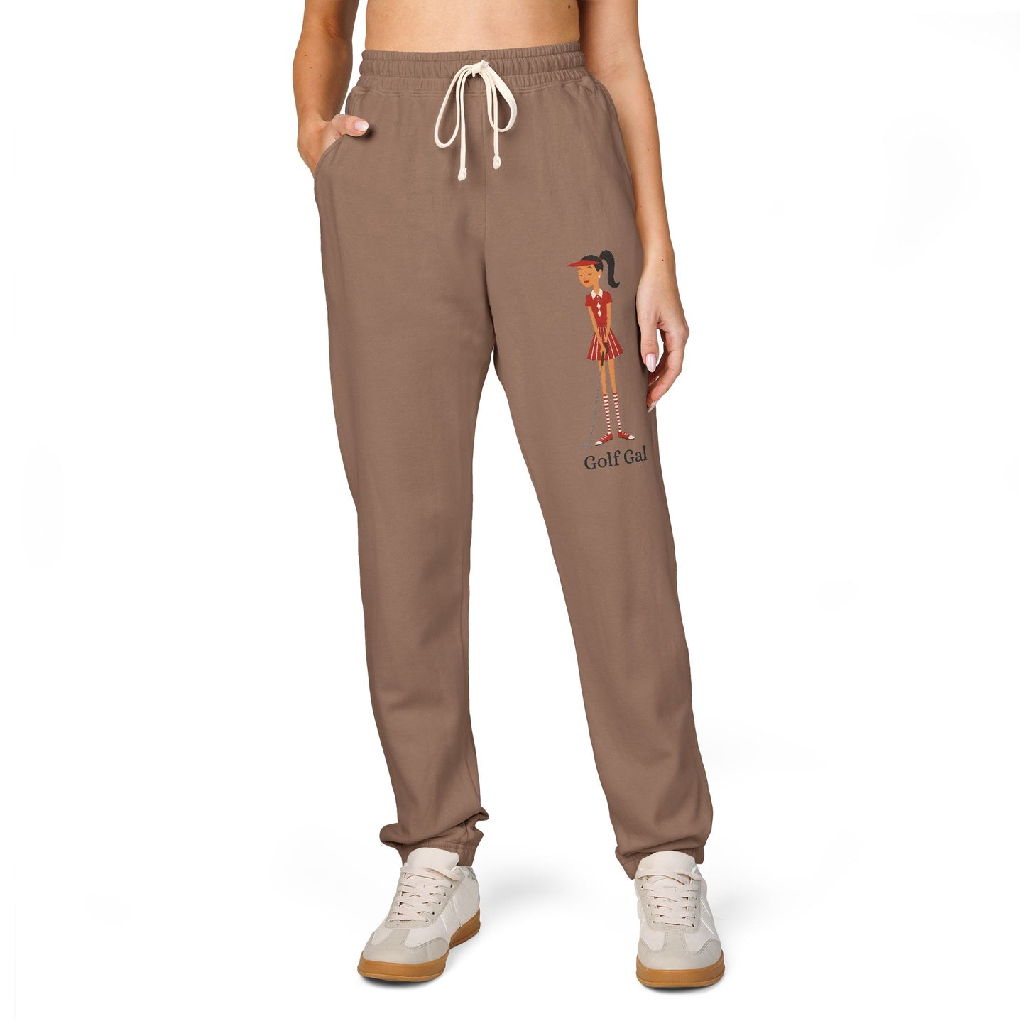 Golf Gal Garment-Dyed Fleece Sweatpants Ruby