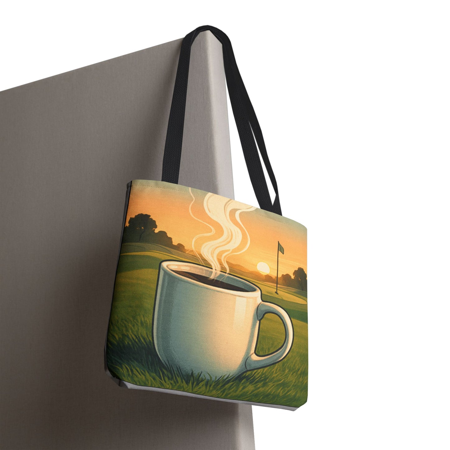 Coffee Golf Sunrise Tote Bag