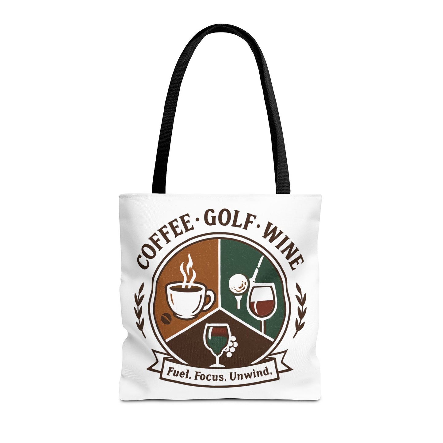 Coffee Golf Wine Tote Bag
