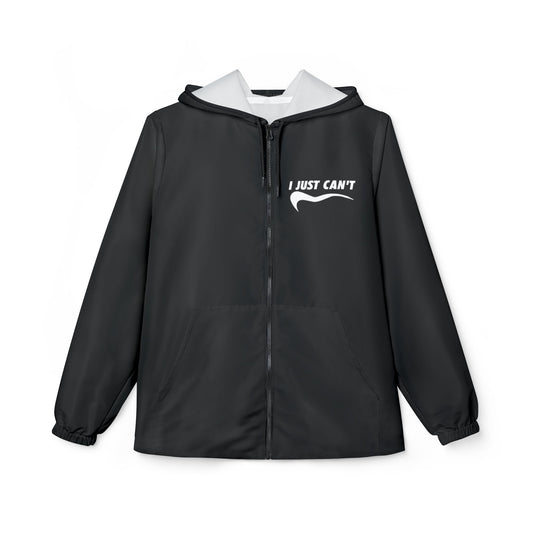 Black I Just Can't Windbreaker Jacket