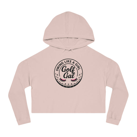 Golf Gal Swing Like a Girl Women's Cropped Sweatshirt