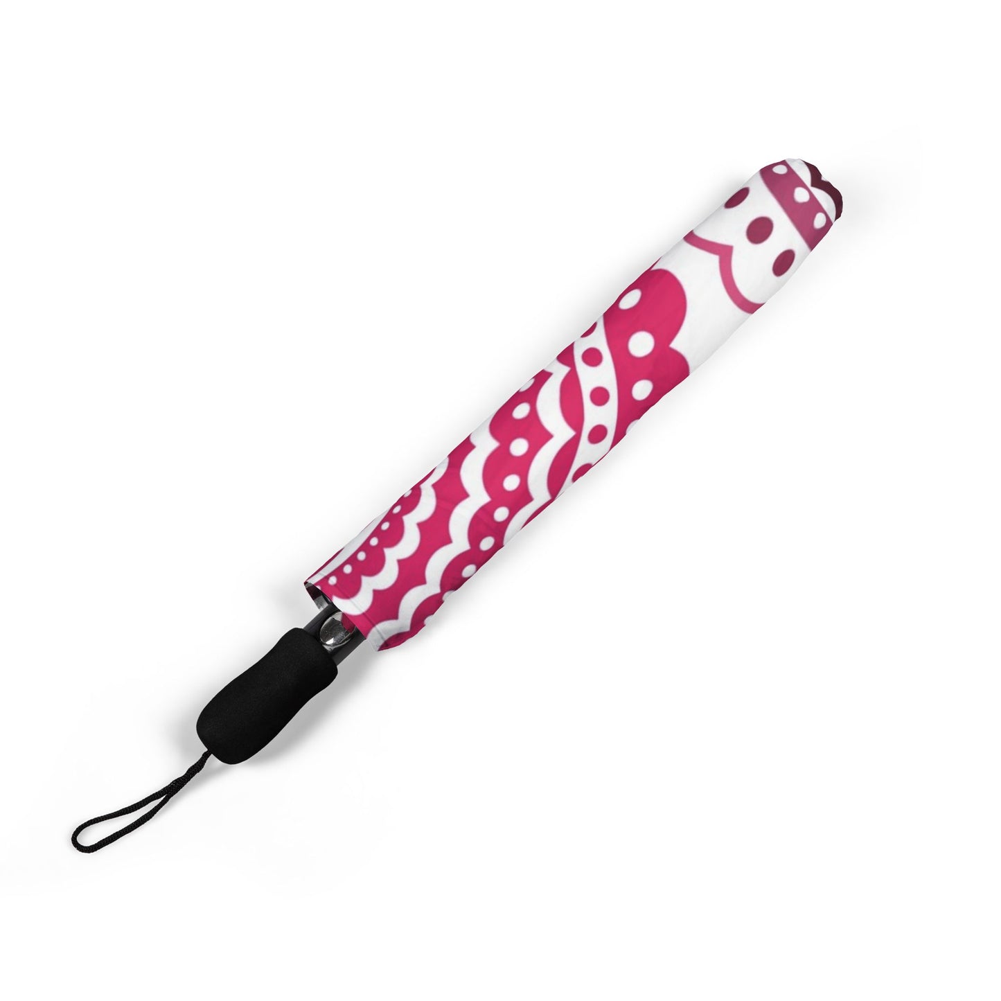cheerful pink mandalas Umbrella - Semi-Automatic Foldable Design