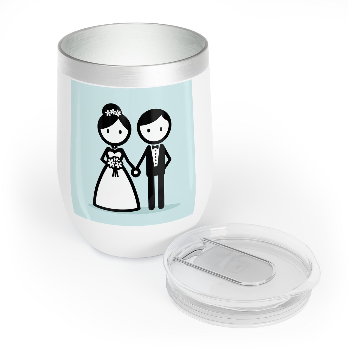 bride and groom Wine Tumbler